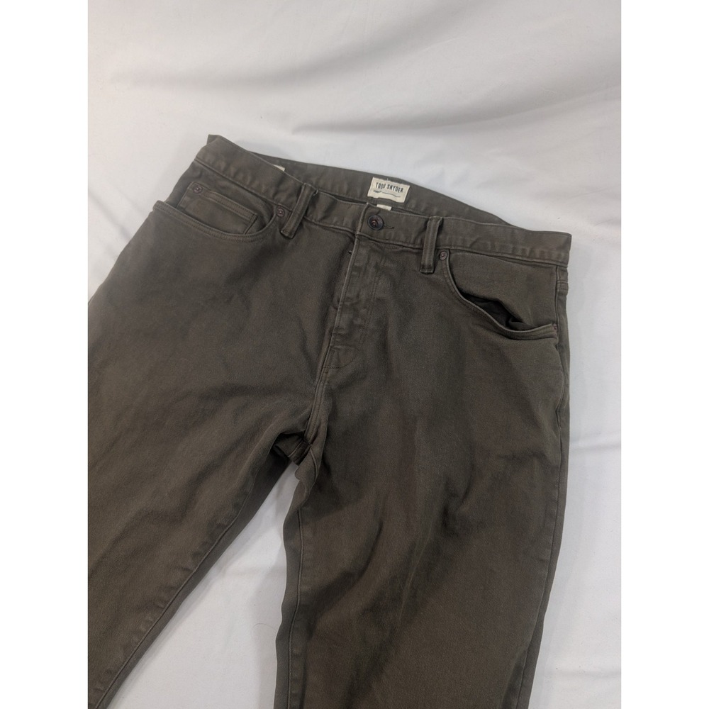 Todd Snyder Chino Pants Mens 32x32 Olive Drab 5-Pocket Stretch Jeans
